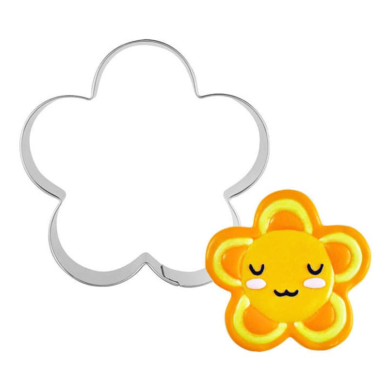 Baking Tool Five-Petal Flower Mold Small Flower Cutter Flower Shape Press Mold Flower Cookie Cutter DIY Cookie Cutter