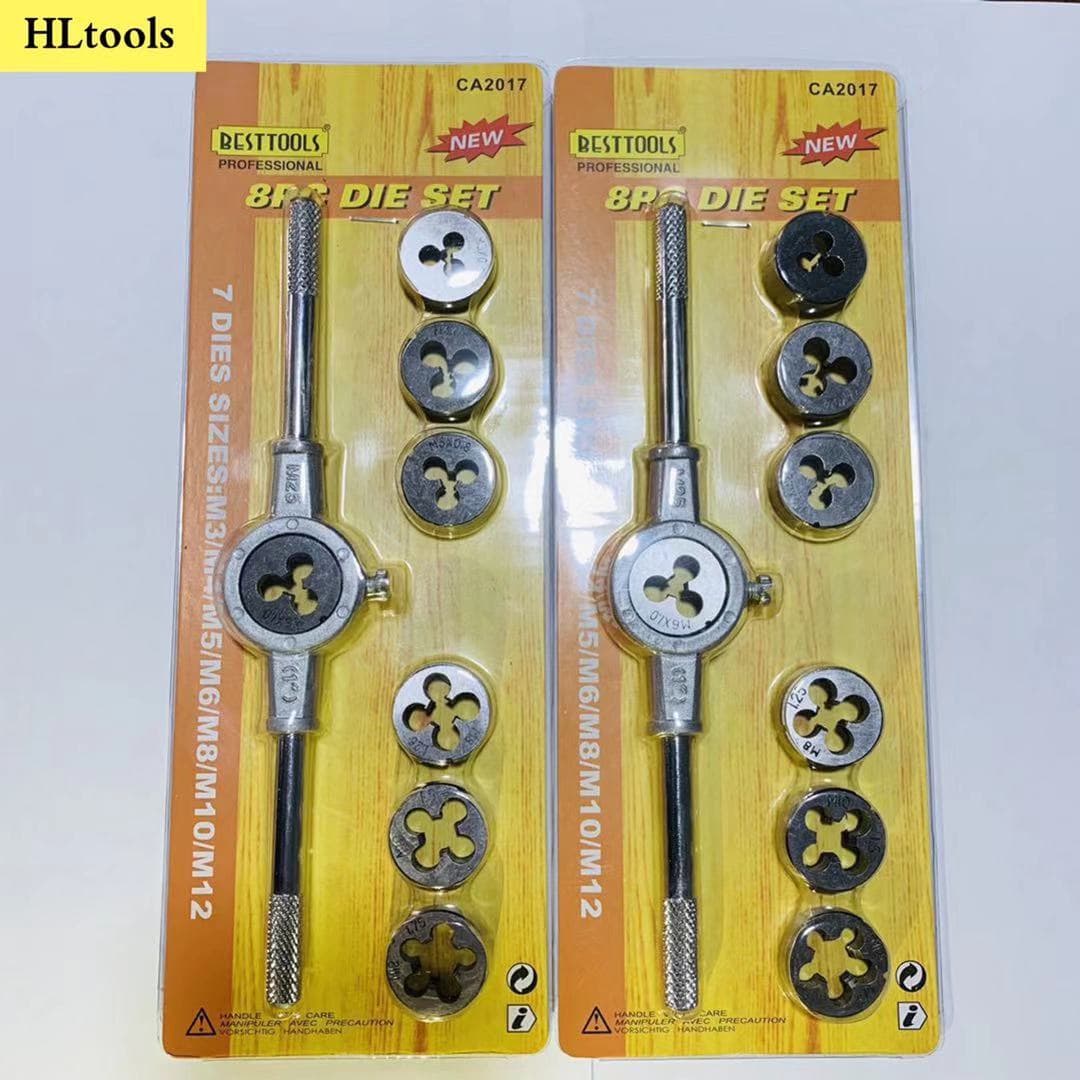 Factory Direct 8PC Tap/Die and Wrench Set, E-commerce Exclusive Tapping Tool Kit
