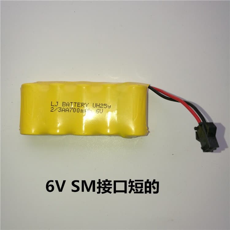 Direct Factory Sale Ni-Cd 2/3AA 700mAh 6V Battery Pack for Water Bullet Guns, Toy Battery Packs