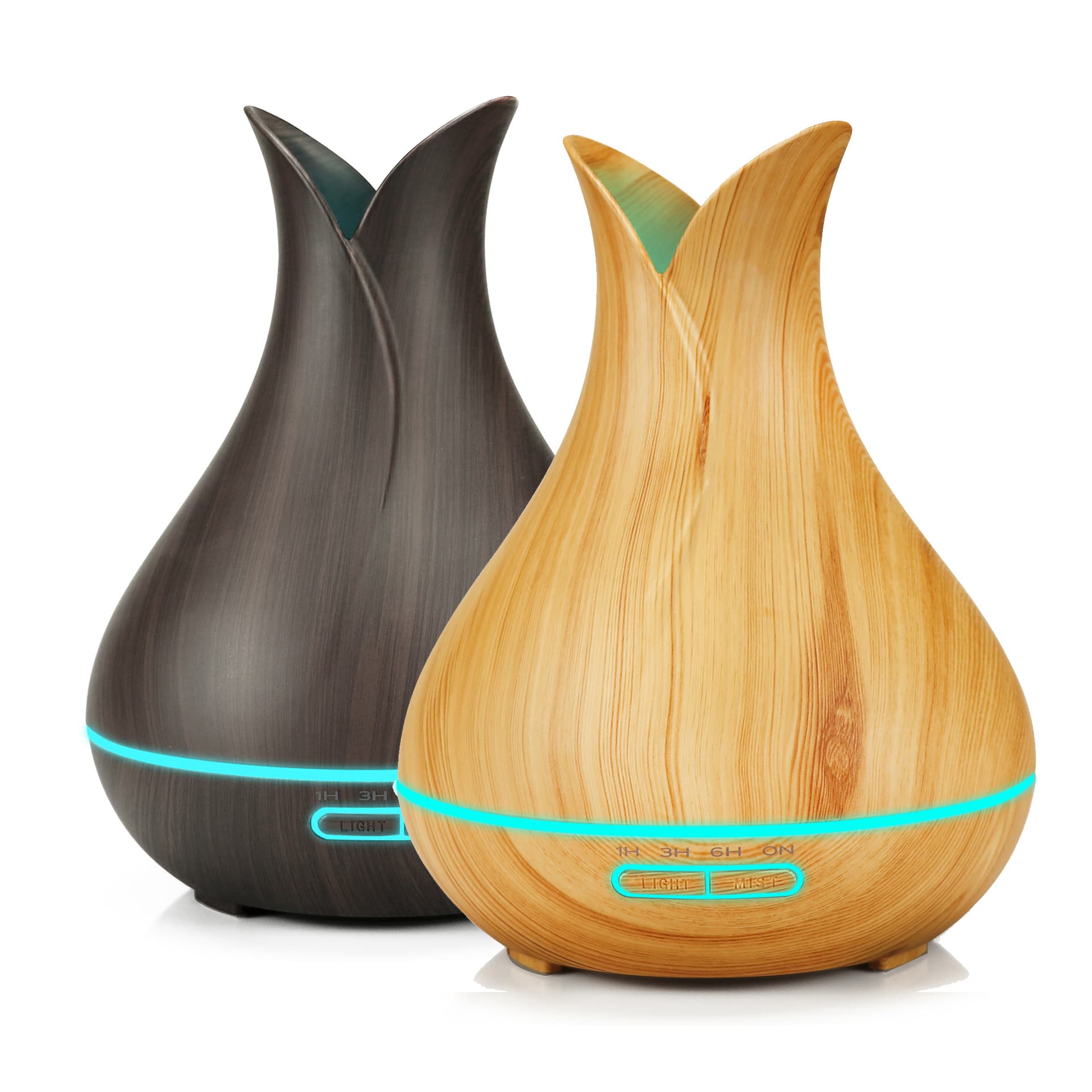 Factory wholesale new 400ml wood grain aromatherapy humidifier home diffuser aromatherapy petal fragrance machine