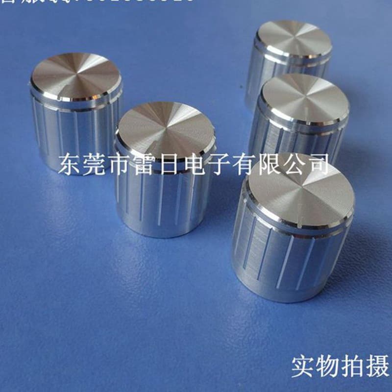 Aluminum alloy knob diameter 17 height 17 inner hole semicircle high-end metal switch volume adjustment knob wholesale
