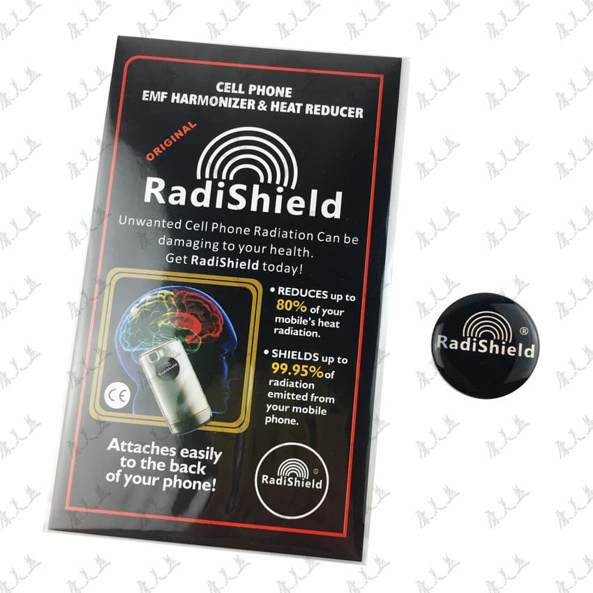 New RadiSafe Radiation Energy Black Phone Patch, Terahertz Phone Shield, Negative Ion Silicone Factory Wholesale