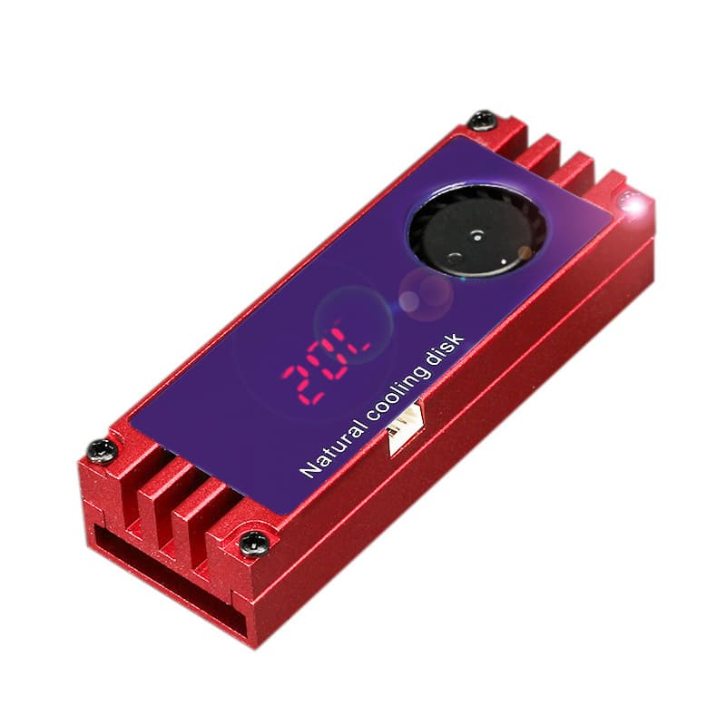 M.2 Solid State Drive Heat Sink M2 Thermal Pad Heat Dissipation Plate SSD Armor NVMe Cooling Fan Turbo Vest