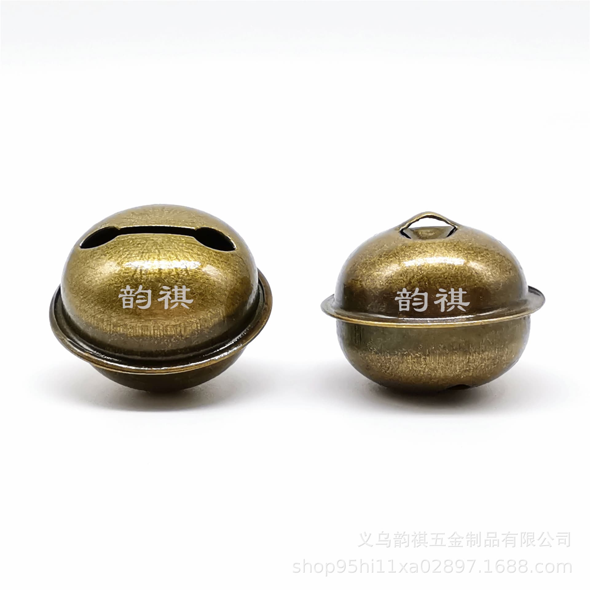 30mm Antique Bronze Round Bell 3cm Vintage Bronze Bell Christmas Iron Metal Bell Ethnic Style Decoration