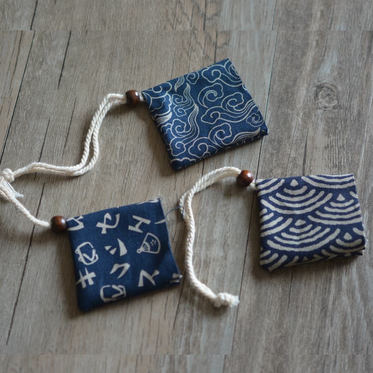 Buziwei antique sachet empty bag wholesale Dragon Boat Festival cotton rope sachet bag Japanese style purse bag rice dumpling empty sachet bag