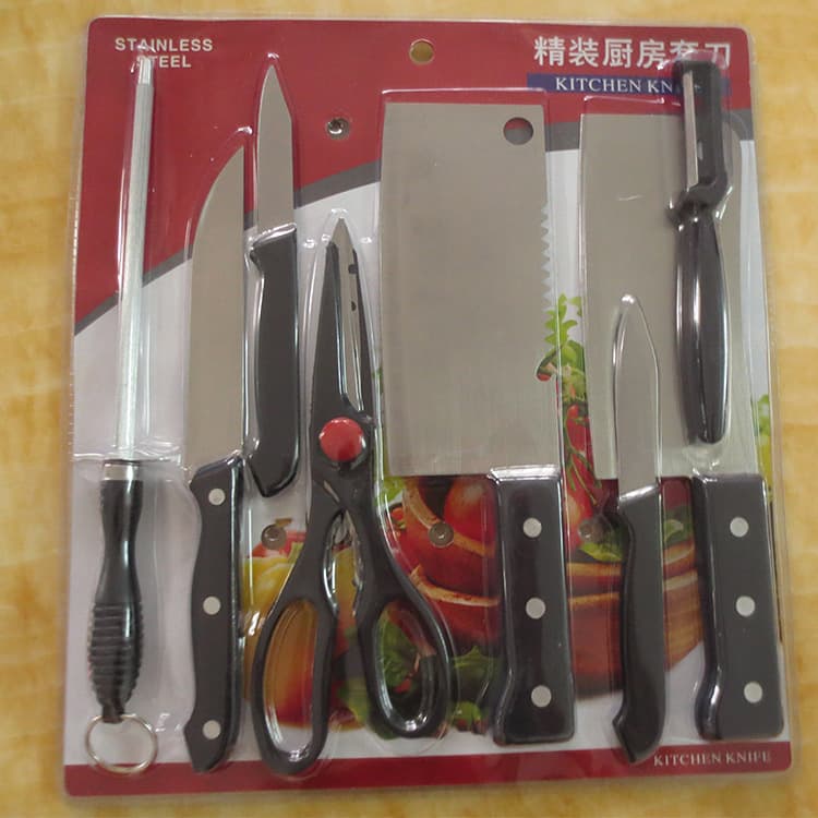 Manufacturer Knife Set Hardcover Kitchen Knife Set Gift Eight-Piece Knife and Kitchen Knife Combination Set