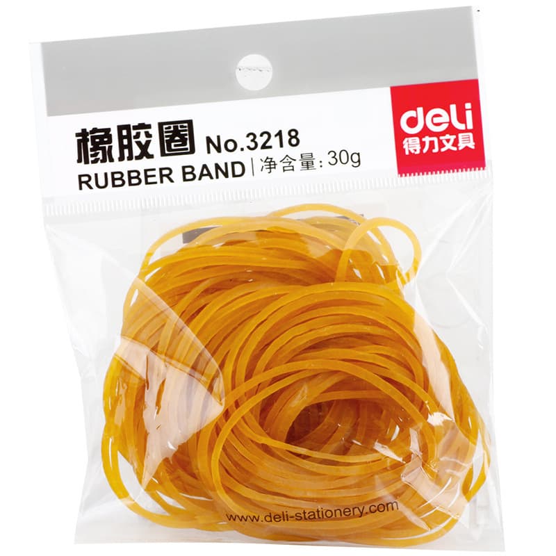 Deli 3218 rubber ring floating rubber ring latex ring office supplies rubber band financial cowhide band office supplies