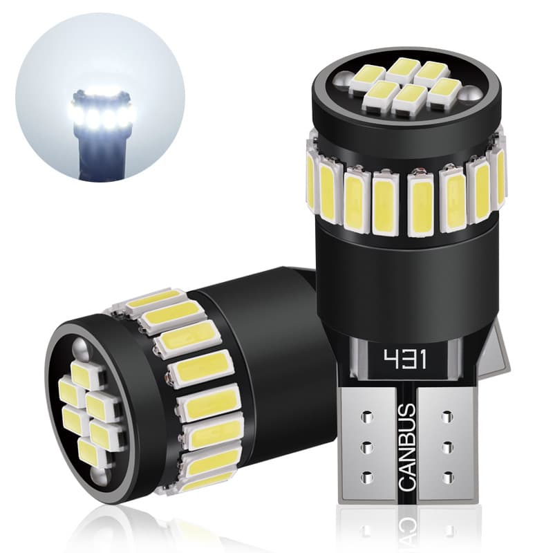 Cross-border Car W5W LED Interior Reading Light T10 4014-21 Lamp Car Decoding T10 Bulb Position Light