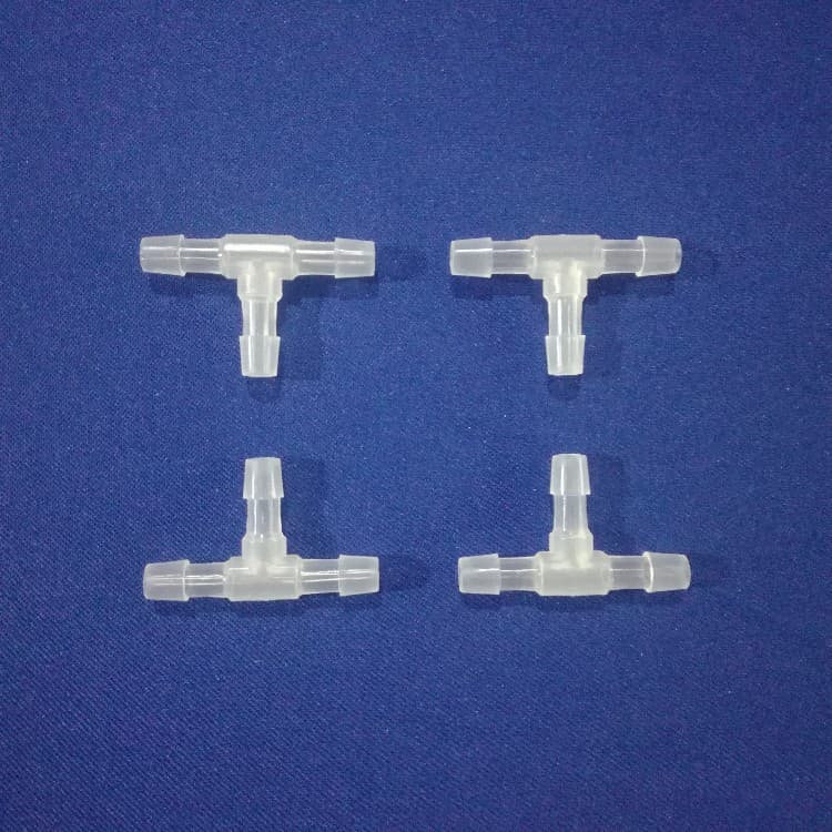 Manufacturer Wholesale Food-Grade Transparent Polypropylene PPT 6mm Air/Oil/Aquarium T-Type Plastic Small Tee Connector
