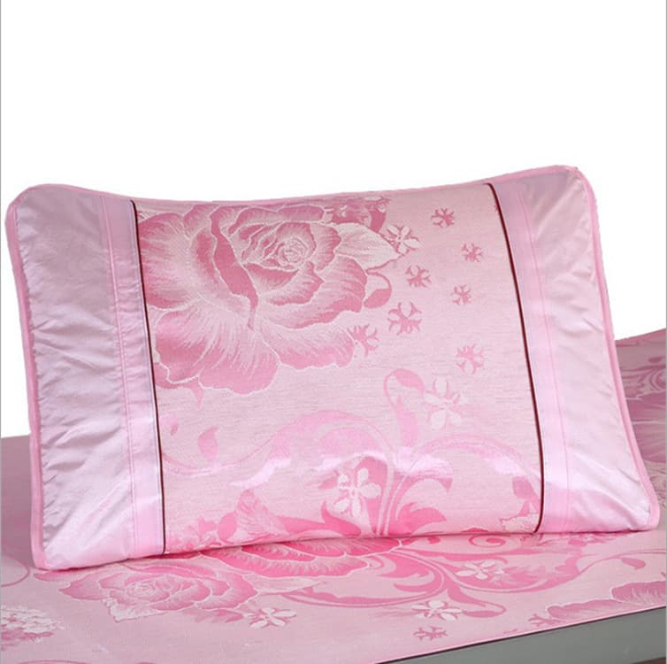 Summer Ice Silk Pillowcase, Single Size, Student Dormitory, Construction Site, Double Size, Foldable Ice Silk Pillowcase