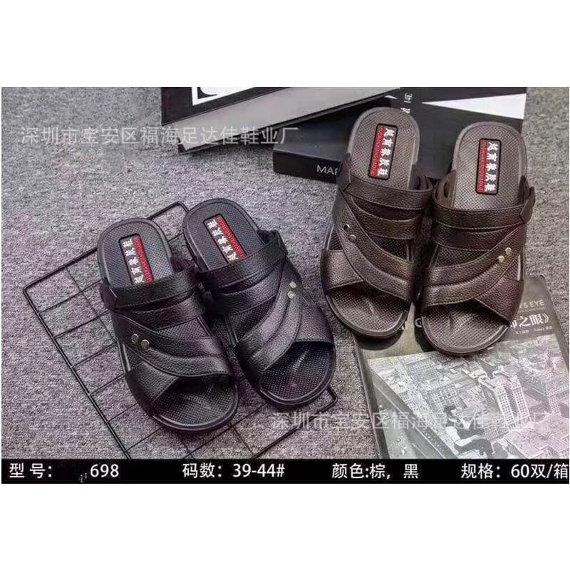 One-piece molded Vietnam cowhide rubber men's sandals, beach sandals, slip-resistant and wear-resistant, suitable for outdoor work