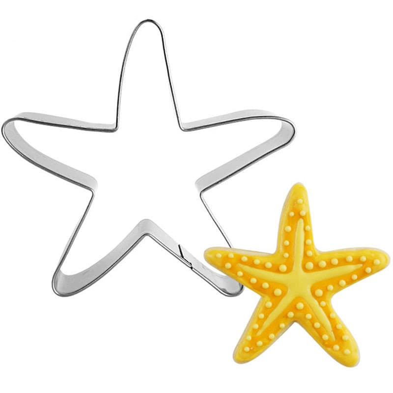 Starfish Stainless Steel Cookie Mold Ocean Theme Tropical Rainforest Summer Forest Cookie Cookie Mold Cross Border