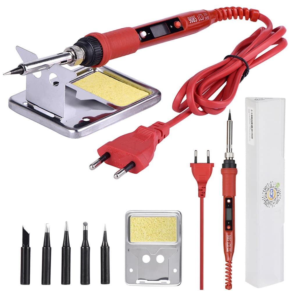 JinCi JCD908S80W Soldering Iron Kit Tool Set with LCD Temperature Control for Solder Electronics Adjustable Temperature