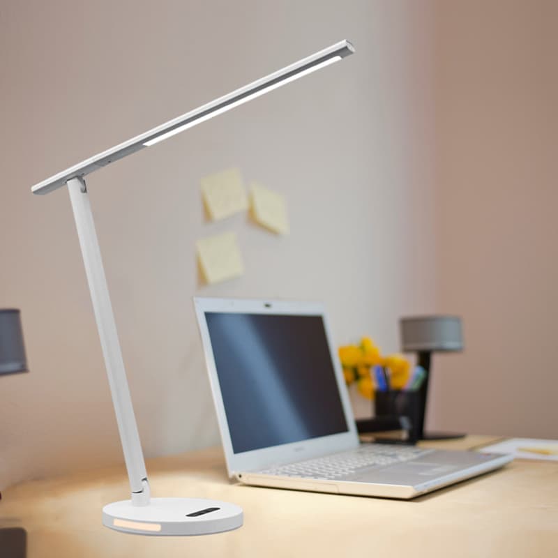 LED Eye-Caring Aluminum Metal Desk Lamp Night Light, National Grade A High-End Reading Desk Lamp, Foldable for Study and Office, Cross-border Amazon