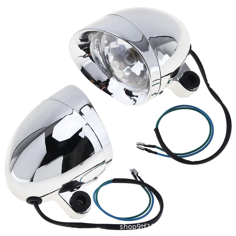Motorcycle Accessories Harley Cruiser Chopper Universal Retro Bullet Style Auxiliary Fog Light Driving Light