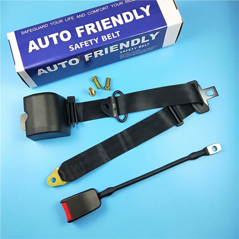 Car Seat Belt Fully Automatic Retractable Three-Point Seatbelt for Bus, School Bus, Truck, Sedan Driver Seat