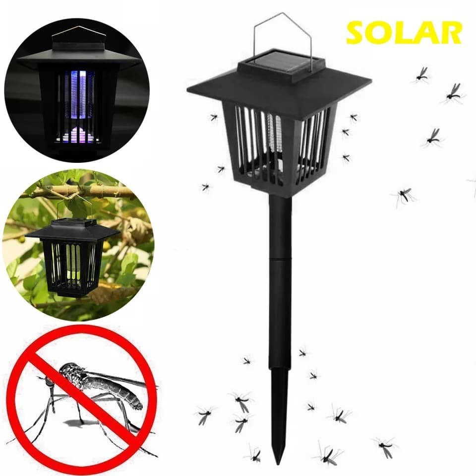 Solar Insect Killer Lamp Square Mosquito Trap Automatic Induction Mosquito Repellent Solar Energy Saving
