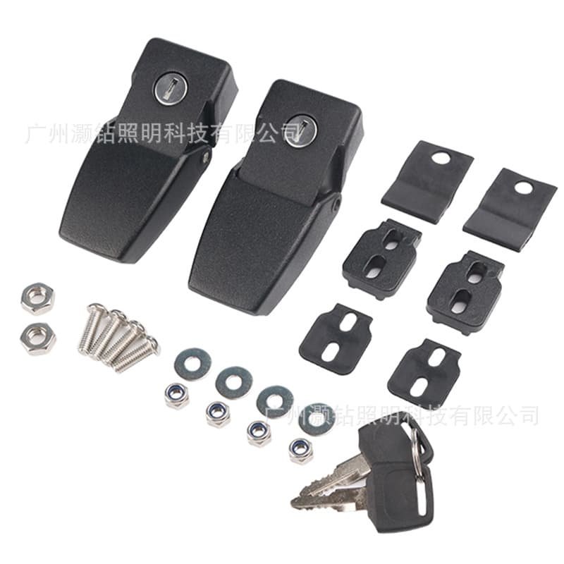 Hood Latch Lock with Key for Jeep Wrangler, Anti-Theft Engine Hood Lock, Wrangler Modification