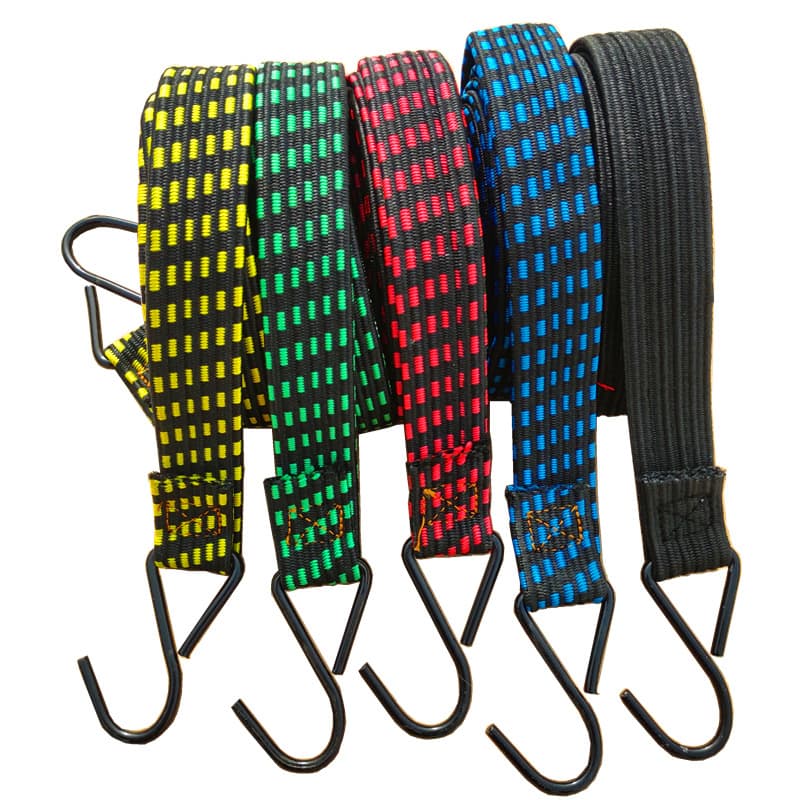 25mm wide 2m long latex filament luggage rope electric vehicle binding rope motorcycle high elasticity binding strap