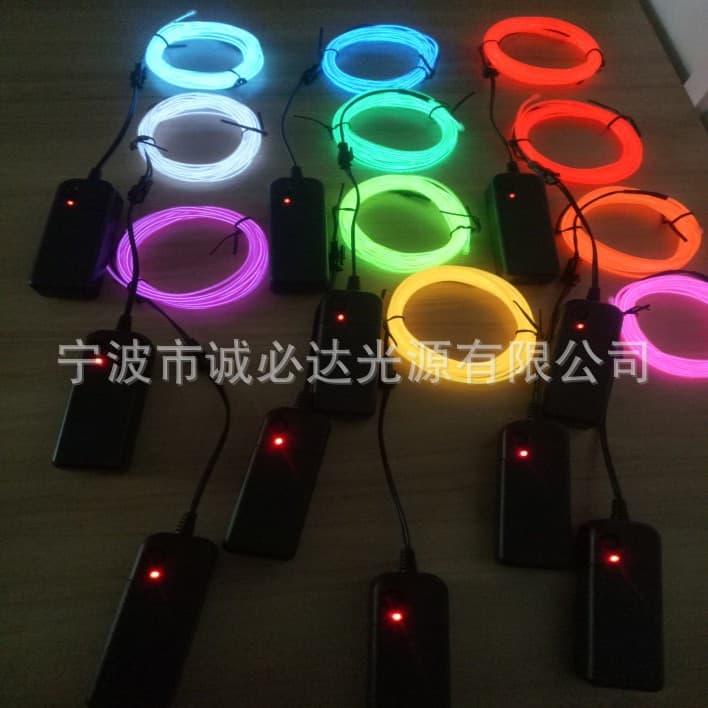 Hot-Selling EL Cold Light EL Wire Masks 1m/2m/3m/5m Cold Light Sets High Brightness Car Ambient Lighting