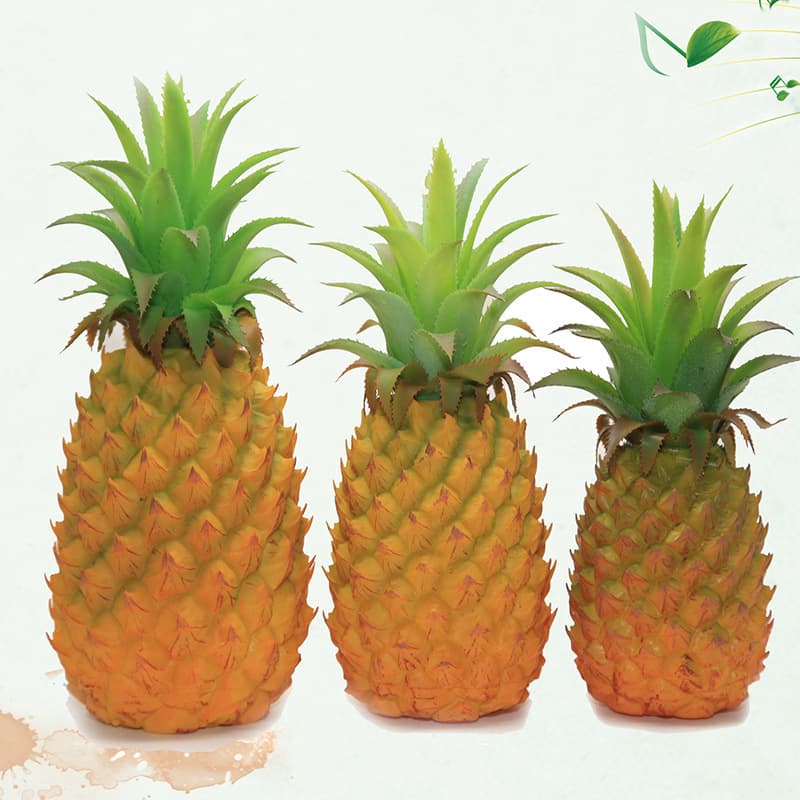 Simulation weighted pineapple PVC fruit model ornaments fake pineapple children's toys accessories crafts wholesale