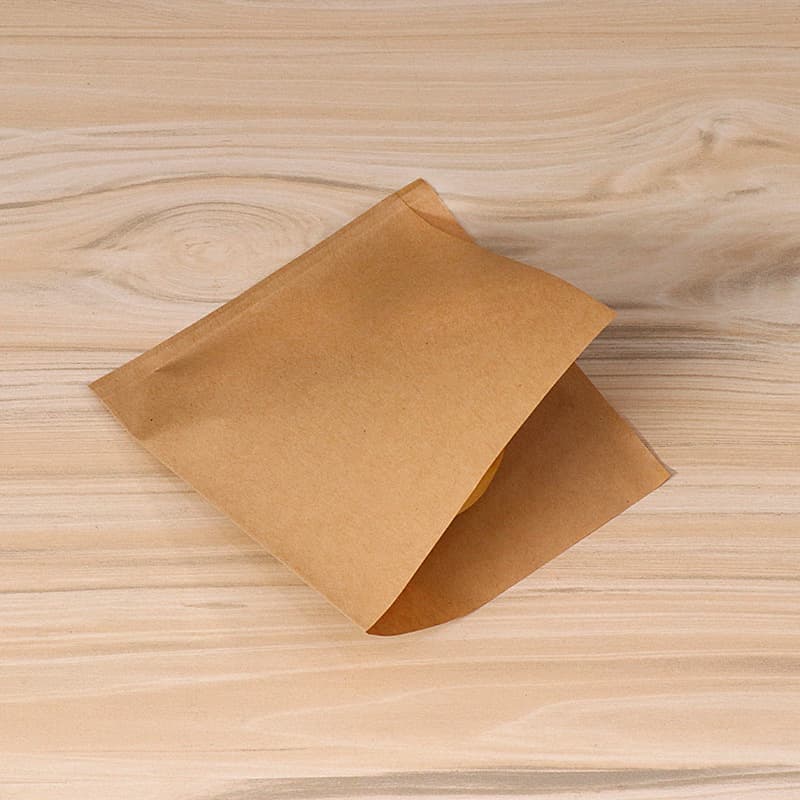 Extra Thick Kraft Paper Jianbing Guozi Greaseproof Paper Bag, Handy Triangle Bag, Snack Donut Paper Bag Wholesale