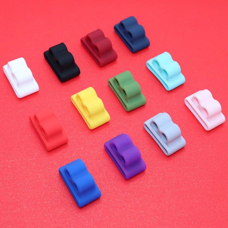 Universal silicone watch strap for Apple AirPods earphones, anti-loss case, watch strap buckle, earphone storage case