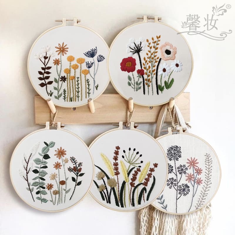 Cross-Border New Embroidery DIY Simple Beginner Handmade Material Kits Su Embroidery Xiang Embroidery Cross-Stitch Kits for Amazon