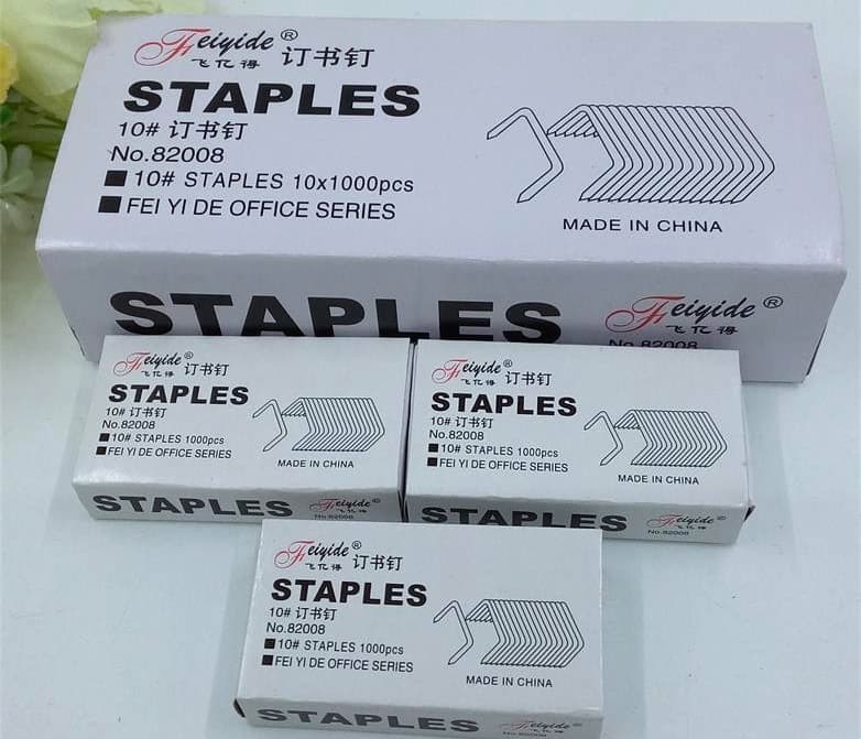 Wholesale Factory Direct, Feiyide No. 10 Universal Staples, Office Supplies Standard Staples