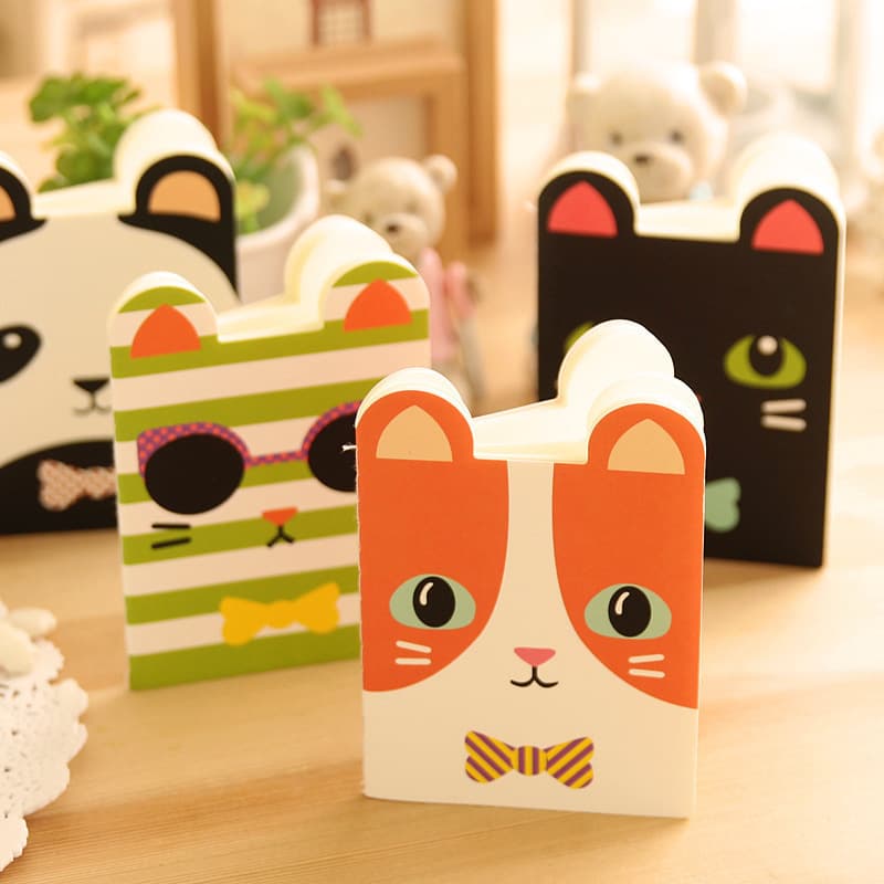 Cute Cartoon Animal Practice Book Soft Cover Mini Notebook Creative Workbook Gift