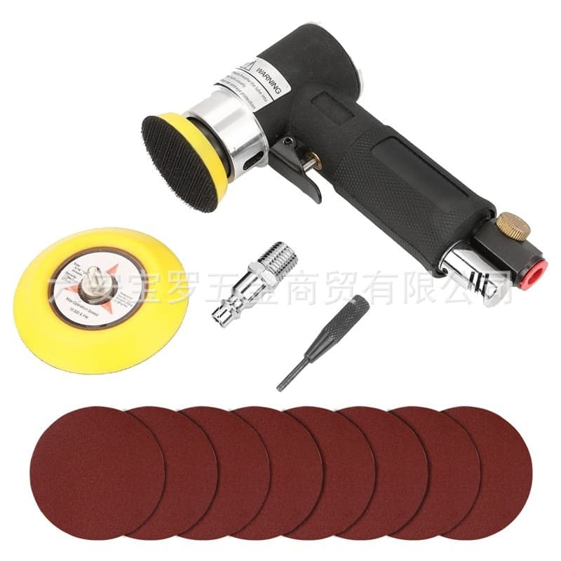 2-Inch 3-Inch Pneumatic Polisher, Sander, Small Grinder, Eccentric Sander with Sandpaper for Grinding