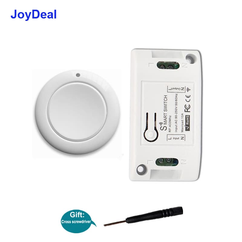 Remote Wireless Switch 220V Light, Smart Remote Control Light Switch Module, No Wiring Needed, Ceiling Light 10A