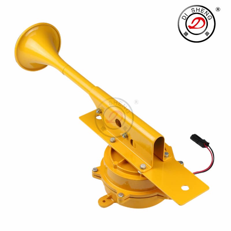 24V Electric Horn Yellow Large Cannon Horn Train Horn 12V Truck Horn Ship Horn Subway Horn
