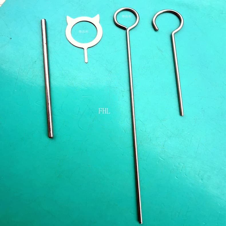 National standard 304 stainless steel needle. Stainless steel 9-character needle used for punching holes in plastic hardware. Corrosion-resistant needle.