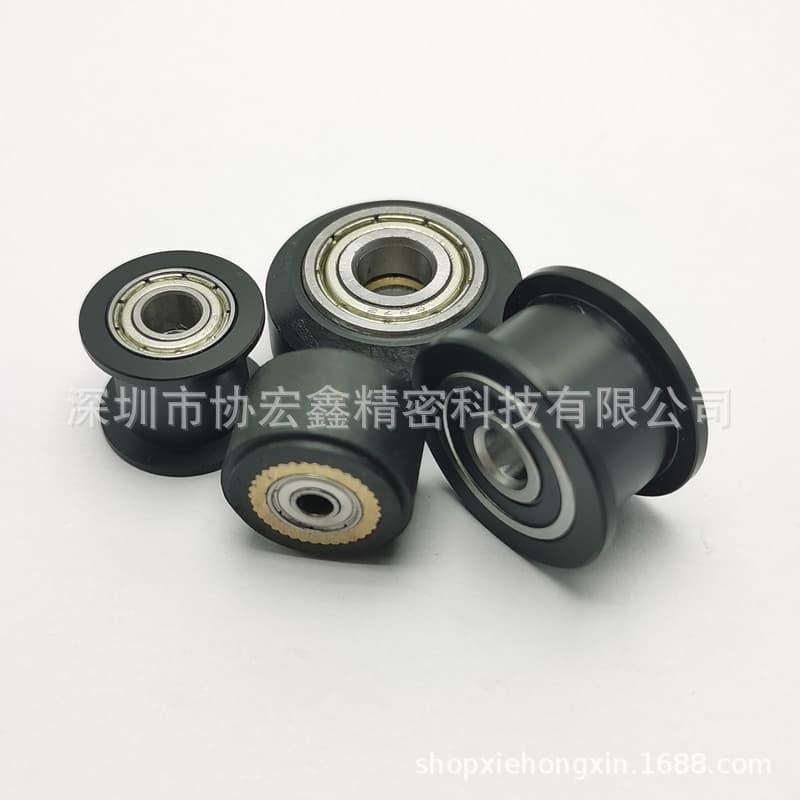 Rubber-coated pulleys, tracks, pulleys, photographic equipment bearings, PU pulleys, belt pulleys, driven wheels, idler wheels, drive pulleys