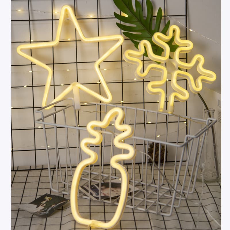 LED Decorative Neon Light Shaped Party Light Love Letter Light Proposal Confession Decorative Light Christmas String Lights