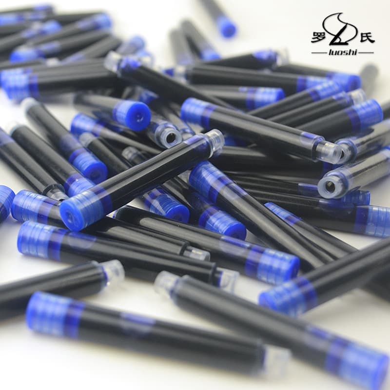 Brand Loose Ink Cartridges 2.6/3.4mm Caliber Replaceable Fountain Pen Ink Cartridges Black Blue Blue Black