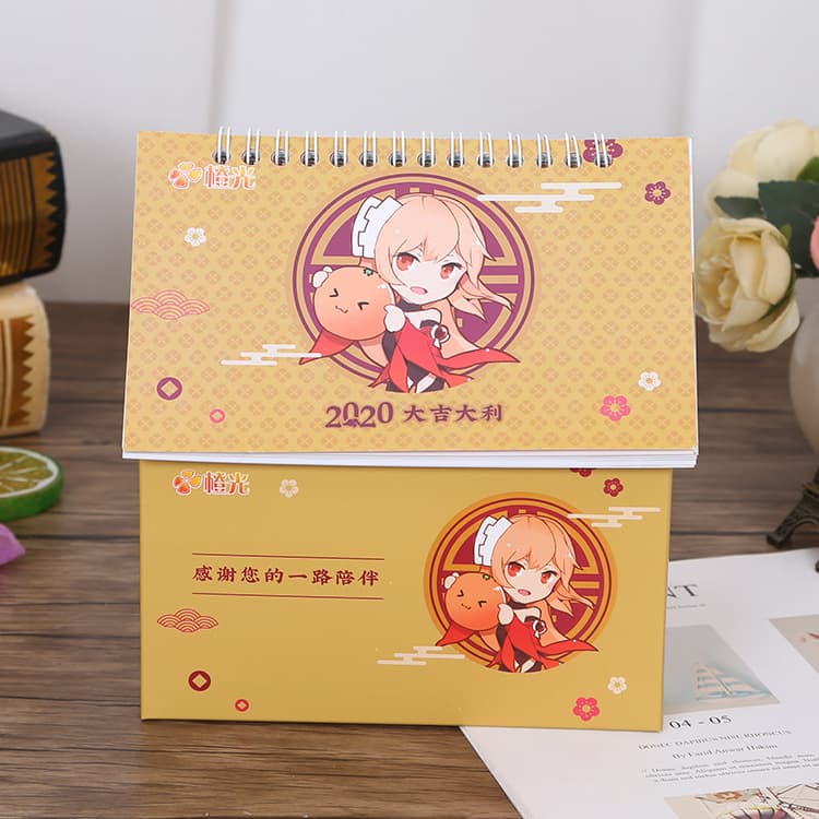 Custom 3D Desktop Calendar, Creative Gift and Business Advertising with Logo Printing