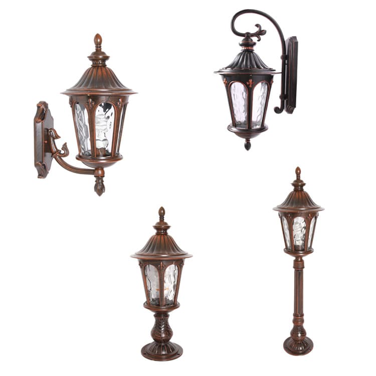 Retro Waterproof Wall Lamp European Garden Lamp Outdoor Column Lamp Outdoor Lawn Lamp Home Lighting Wholesale
