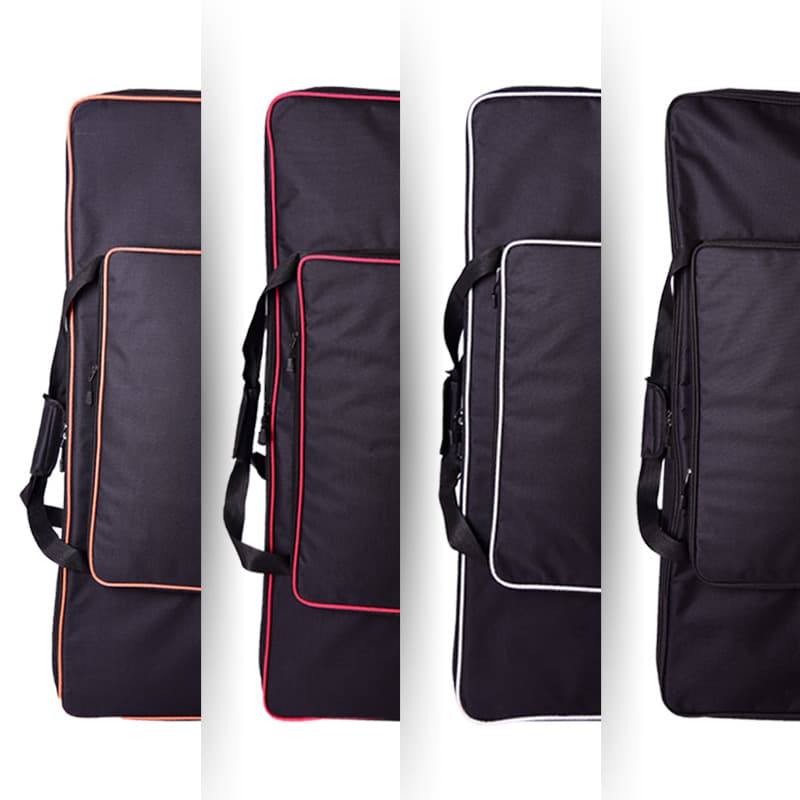 61-Key Electronic Keyboard Bag, Portable Double-Shoulder Backpack with Sponge Padding, Custom Logo