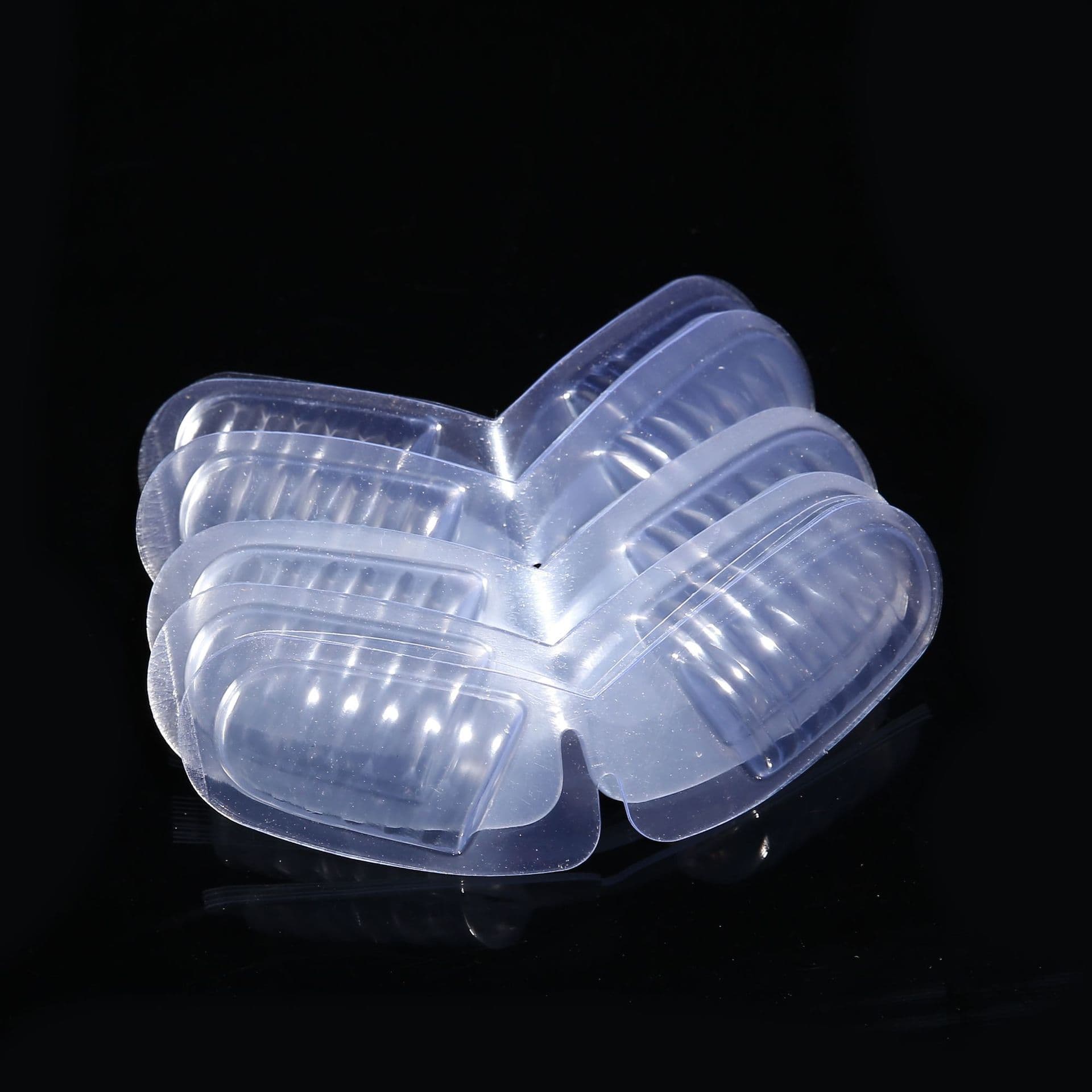 White transparent high-end neat shirt special packaging material shirt one-word piece clothing collar corner fixed sharp corner piece