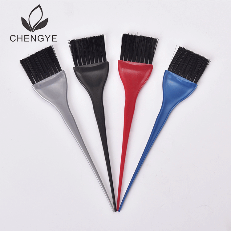 Hair Styling Tool Salon Men's Hair Dye Brush Colorful Plastic Single-Sided Dye Brush 15cm Dye Cream Dispenser Wholesale