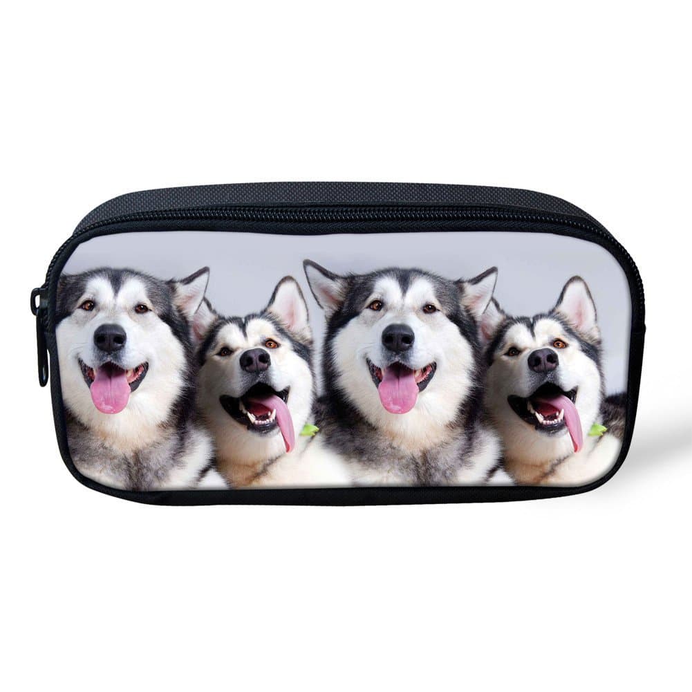 Pencilcase Pencil Bag 3D Shark Chinese Pastoral Dog Stationery Box Student Creative Prize Collection