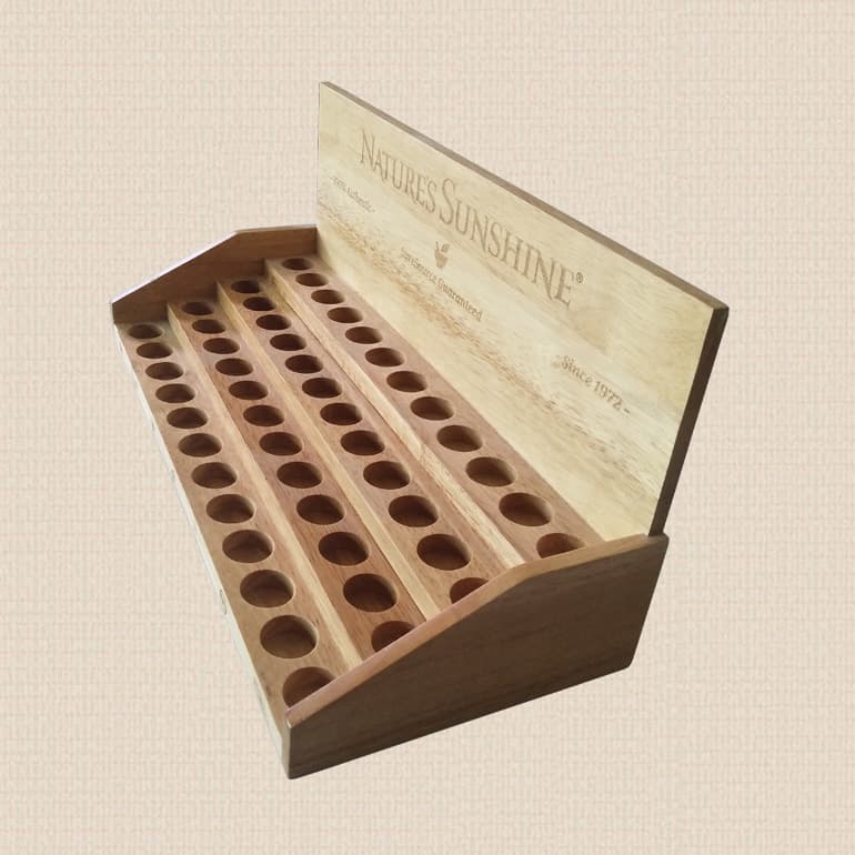 Shenzhen factory direct supply wooden glasses display stand three-layer product display display stand jewelry display stand