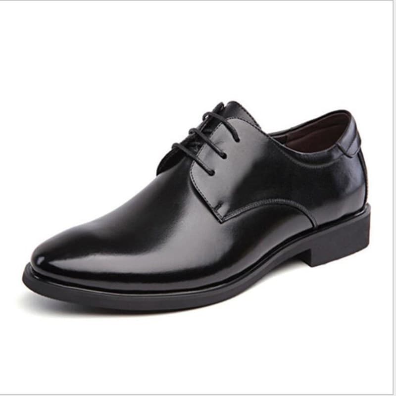 Men's Leather Shoes Business Casual Formal Lace-Up Korean Breathable Wholesale