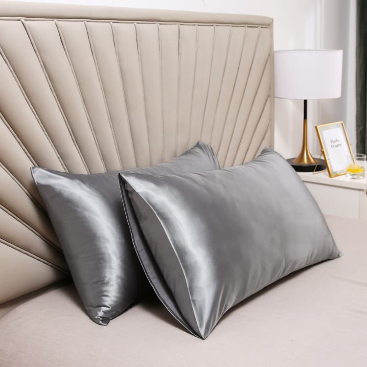Silk Satin Ice Silk Color Pillowcase Single Person Simulated Pillowcase Home Decor