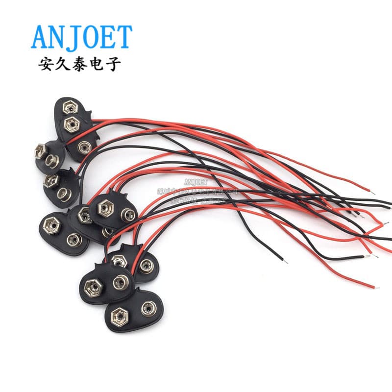 9V battery buckle 6F22 multimeter battery interface/joint connector I/T type 9V battery buckle