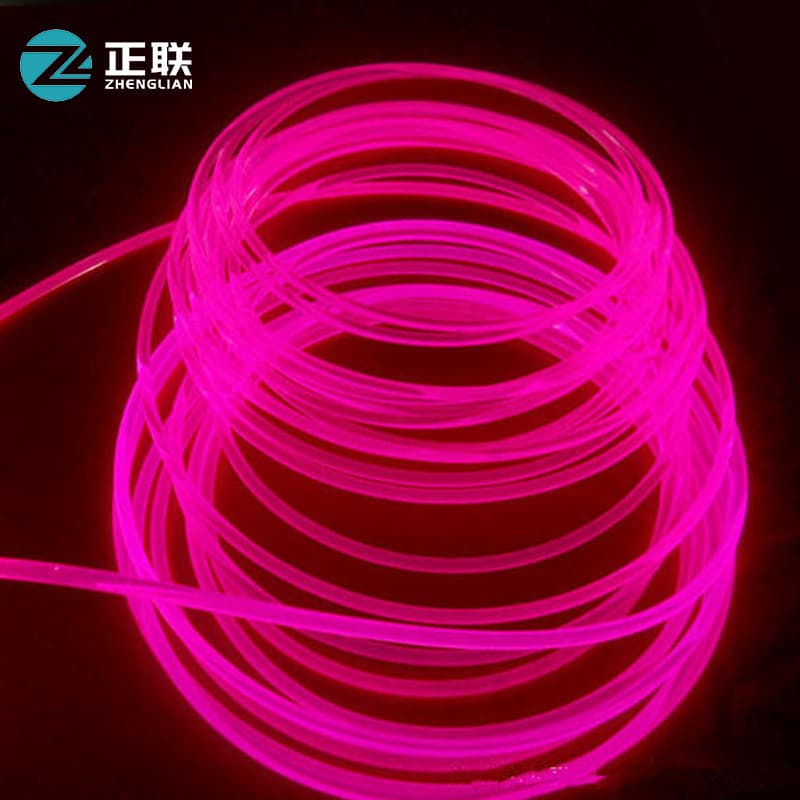 Processed Plastic Solid Optical Fiber Light Guide Bar, Solid Fiber Optic Car Ambient Light Strip, Plastic Optical Fiber Tube Light Guide