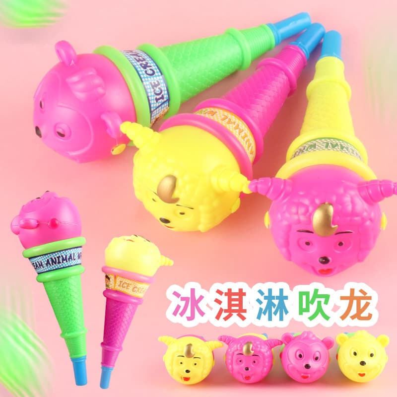 Blow Toy - Ice Cream Blow Snake, Animal Blow Snake, Prank and Gag Children's Hot Seller Stall Wholesale