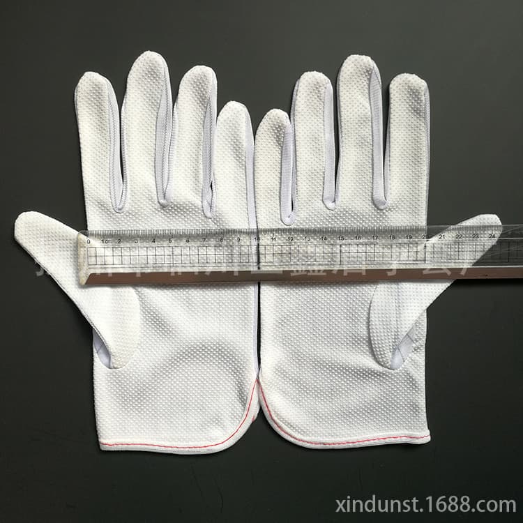 Directly supplied from the manufacturer, thickened large anti-static dot plastic gloves, striped anti-static dot plastic gloves, anti-slip gloves